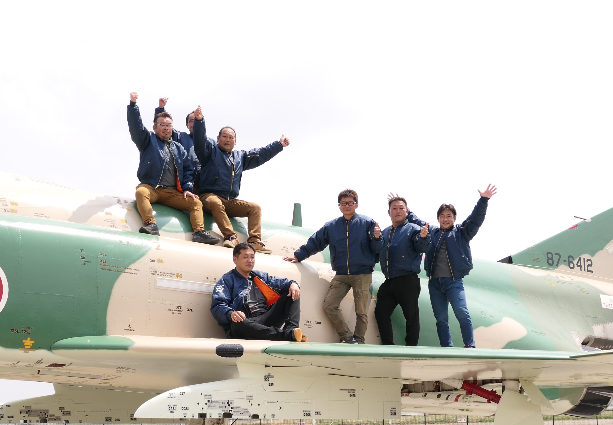 茨城空港公園　航空広場のF-4ファントム2機　塗装ボランティア　＜完成式典＞2022.4.21